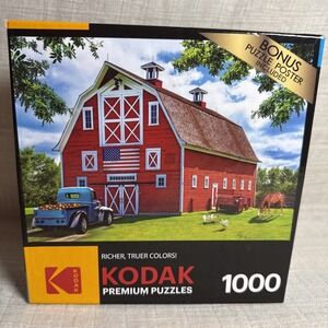 "Pretty Red Barn" 1000 Piece Jigsaw Puzzle from Kodak